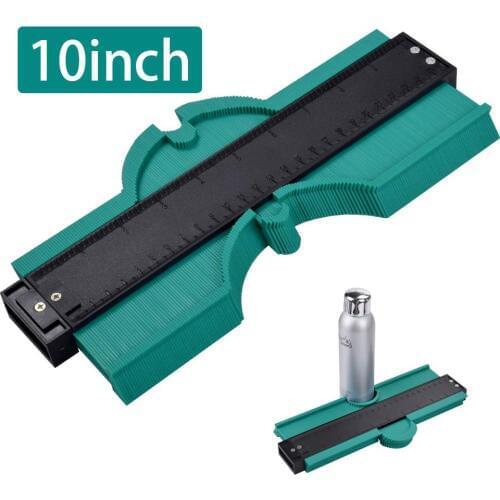 Contour Gauge 10inch Outline Profile Gauge Duplicator for Woodworking Template Green JA55