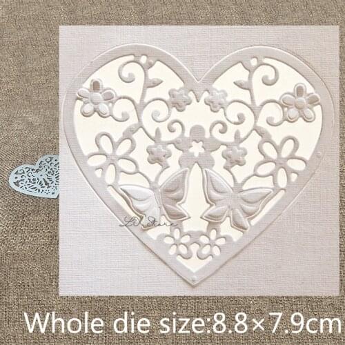 XLDesign Craft Metal Cutting Die stencil mold flower butterfly heart frame scrapbook Album Paper Card Craft Embossing die cuts
