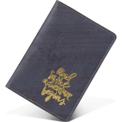 Mens Wallet Passport Cover Genuine Leather Passport Holder Travel Wallet Credit Porte Carte Business Male Card Holder