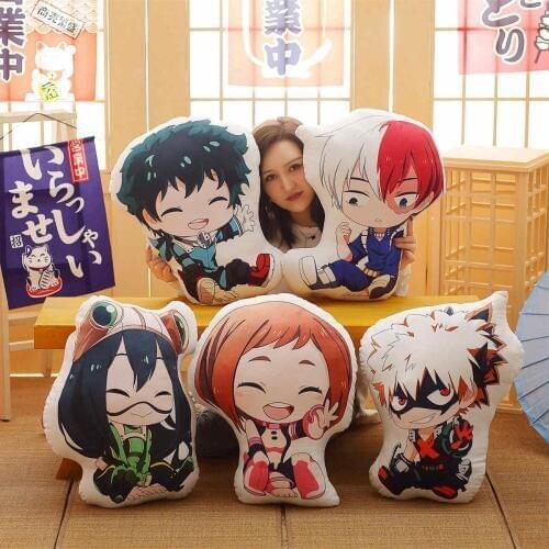 My Hero Academic Anime Plush Toy Boku Yoh Asakura Katsuki Bakugo Shoto Toooroki soft Pillow Stuffed Girl Kid game fans Gift