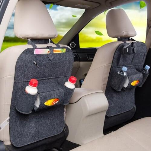 Anti-Child-Kick Pad Seat Back Bag Storage Organizer Stowing Tidying Car Accessories for Toyota Chr Alfa Romeo Jeep Hyundai Kia