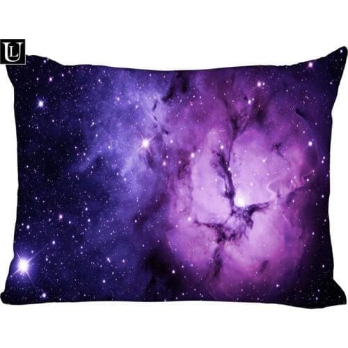 Custom Galaxy Universe Space Rectangle Pillowcase zipper Classic Pillow Case DIY Pillow Case With Your Picture 20x30inch