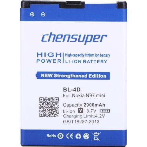 New 2900mAh BL-4D / BL 4D Mobile Phone Battery Use for Nokia N97 mini N8 N8-00 E5 E5-00 E7 E7-00 T7 T7-00 702T N5 808