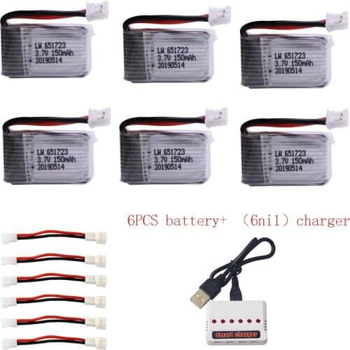 Original battery 3.7V 150mAh For H36 E010 E011 E012 E013 CX-95 NH010 Furibee F36 RC Quadcopter Parts Lipo Battery and Charger