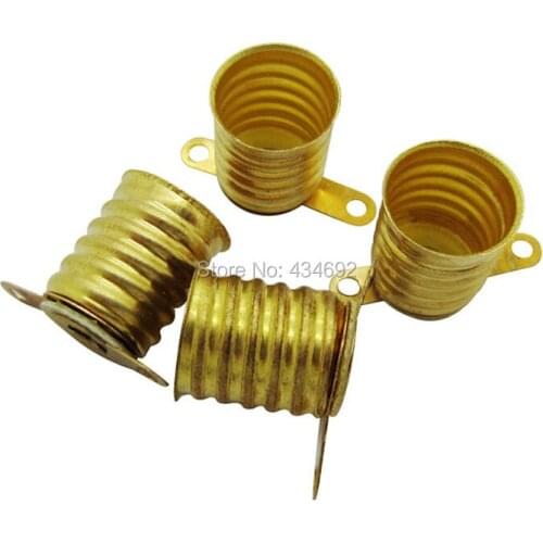 Free Shipping Copper Alloy Led Lamp Base E10 LAMP Holder With Solder Tags 100PCS/LOT