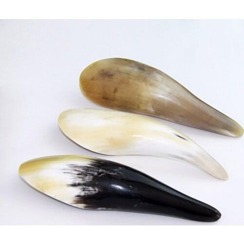 2pcs L size Buffalo Horn Scraping Plate Guasha Board Massage Guasha Board Horn Gua Sha Massage Board for Back Neck Face Massager