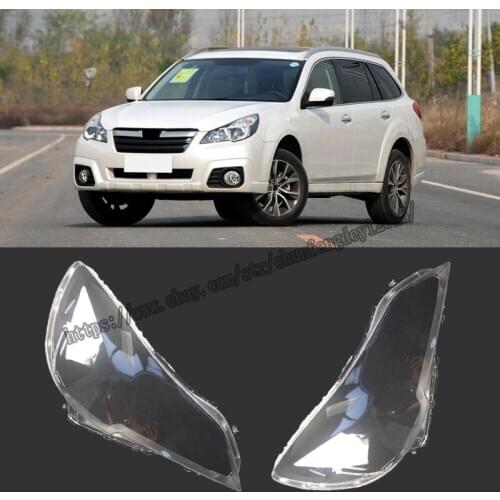 Fit For Subaru Outback 2010-2014 Headlight Headlamp Lens Cover Right&Left 2pcs high quality Car modification accessories