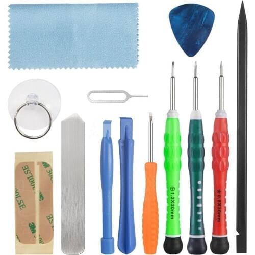 Professional 13 in 1 Mobile Phone Repair Set Pry Opening Tool Screwdriver Set Repair Screen Housing for iPhone 8 X 7 Plus