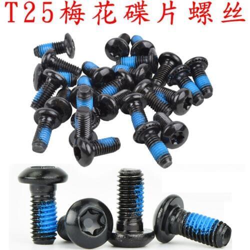 Q698 Free shipping T25 disc screws plum screws mountain bike discs discs special screw discs clamp folder screws 20pcs/lot