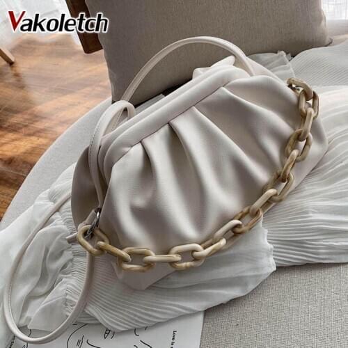 Candy Color PU Leather Shoulder Messenger Bags For Women 2020 Small Crossbody Bag Travel Chain Handbags and Purses KL843