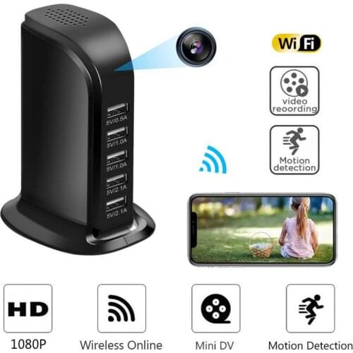 Home Security USB Adapter Charger WIFI Camera 1080P Night Vision ip Cam Motion Detection Camcorder Baby Cam Suport Hidden tfcard