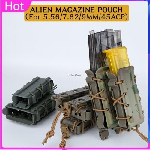 Military Tactical Mag Pouch for 5.56 / 7.62 / 9MM / 45ACP Molle Belt Fast Attach Carrier Holster Cs Paintball Magazine Pouches
