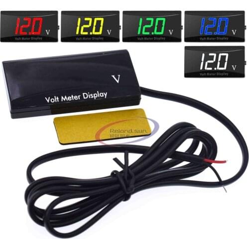 DC 8-16V LED Digital Display Voltmeter Waterproof Voltage Meter Volt For 12V Cars Vehicles Tester Tools