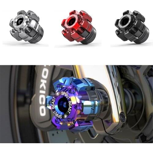 Spirit Beast Motorcycle Wheel Frame Slider Protection Anti-Fall for Kawasaki Yamaha Suzuki Honda BenelliAprilia Ducati Triumph