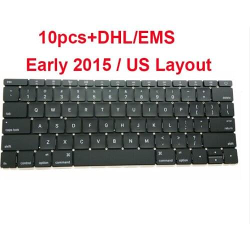 10PCS EMS/DHL FREE SHIPPING for Macbook 12" A1534 Keyboard US Year 2015 MF855LL/A MF865LL/A
