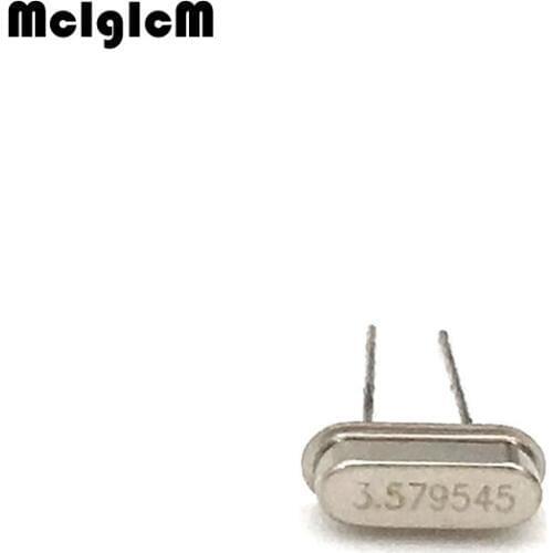 20pcs hc-49s 3.579MHz 3.579545mhz 20ppm 20pF quartz resonator