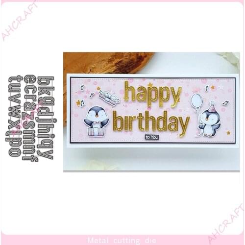 A-z Lowercase Letters Metal Cutting Dies for DIY Scrapbooking Photo Album Decorative Embossing Paper Card Crafts Die 2021