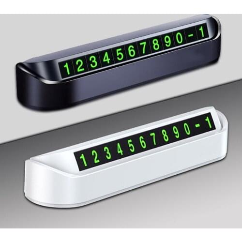 Car Temporary Parking Card Magnetic Attraction Card With Aromatherapy Car Air Freshener Phone Number Card Plate Sticker