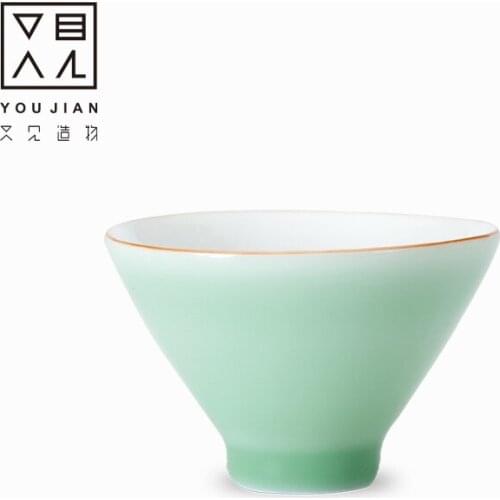 Dehua white porcelain ceramic cup China Kung Fu cup drinking tea ceramic sample Tea Cup China tea bowl host cup single cup