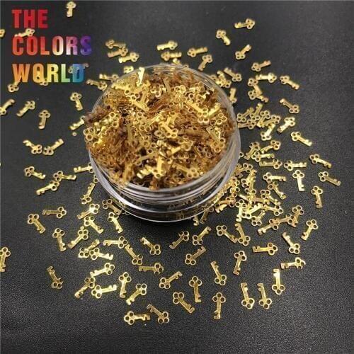 Scissors and Key Shape Sequins Nails Glitter Nail Art Decoration Body Art Face Paint Makeup Tumblers Craft Accessoires Festival