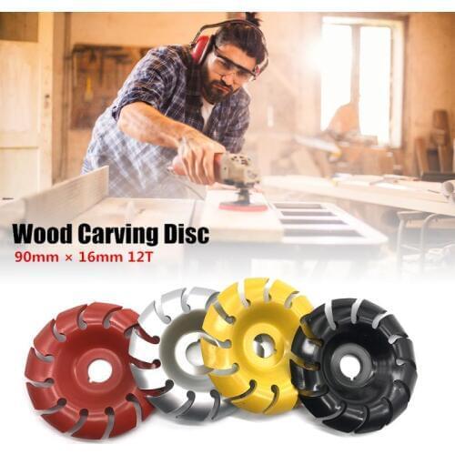 Wood Carving Disc 90mm 12T Woodworking Angle Grinding Wheel Manganese Steel Sanding Shaping Tools For Angle Grinder Hot Sale