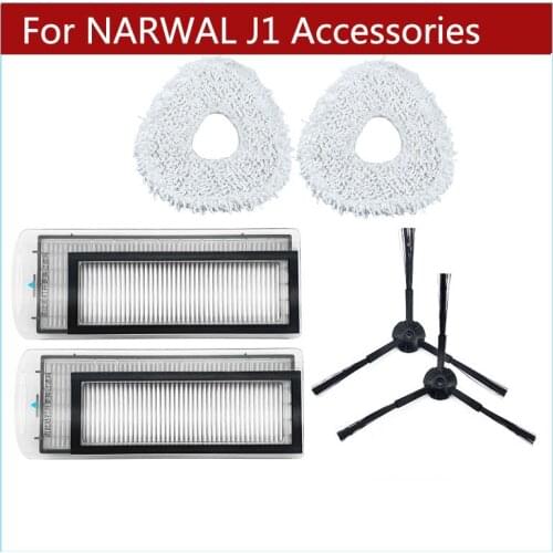 For Cloud Whale J1 Smart Home Accessories Sweeping Full Wool Cloth Hepa Filter Side Brush Kit Spare Parts Robot Vacuum Cleaner