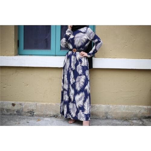 Elegant Muslim Print Abaya Maxi Dress Cardigan Tunic Long Robe Gowns Kimono Jubah Ramadan Arabic Turkish Thobe Islamic Prayer