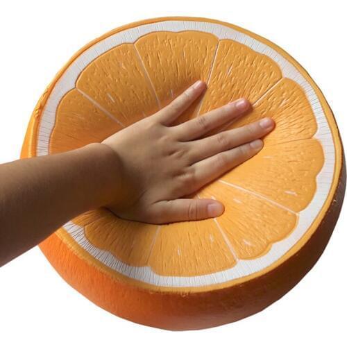 Fruit Half Orange Soft Squishy Jumbo Decompression Toy Kids Adult Stress Relief Slow Rebound Reliever Mood Toys