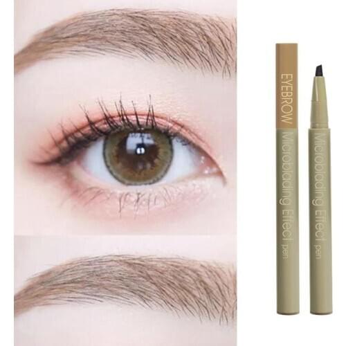 1pc Long-lasting Microblading Effect Pen Water Eyebrow Pencil Stereoscopic Long-lasting Naturally Eyebrow Pen