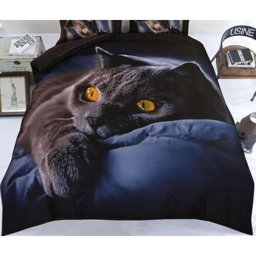 3D Printed Animal Cat Duvet Cover Set Adult Kids Comforter Bedding Sets Single Full Double Bed Linen Cute Home Textile