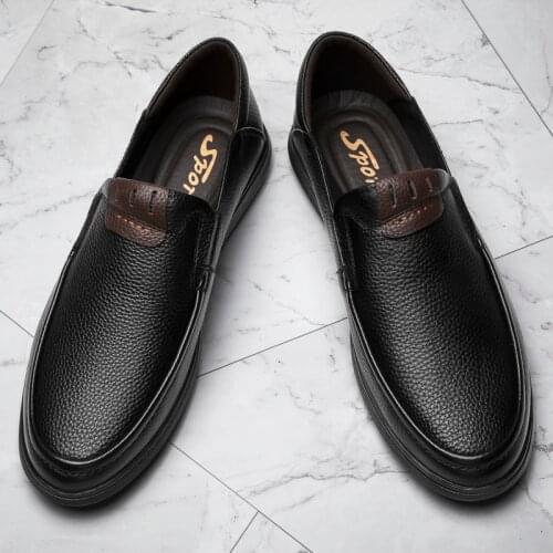 Mens Leather Shoes Wedding Shoes Soft Man Dress Breathable Travel Elegantes Handmade Footwear Lightweight Moccasins Loafers Men