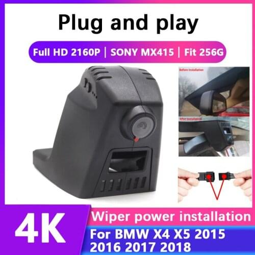 New ! Car Driving Recorder Easy to install For BMW X4 X5 2015 2016 2017 2018 DVR Wifi Video Recorder Dash Cam Camera Full HD 4K