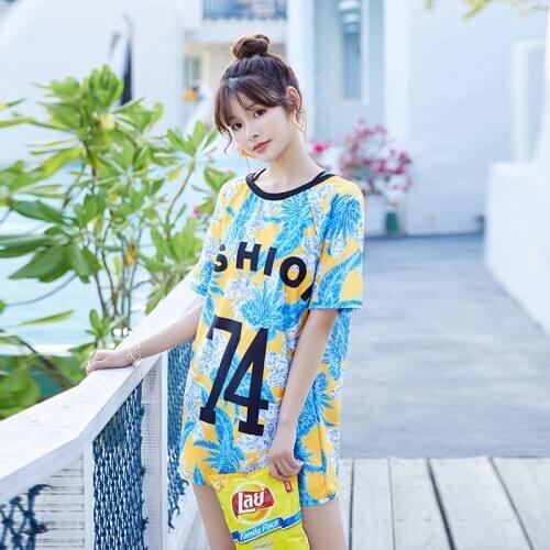 2020 Korean-Style Fairy Style Student Swimsuit Three-Piece Ins2955