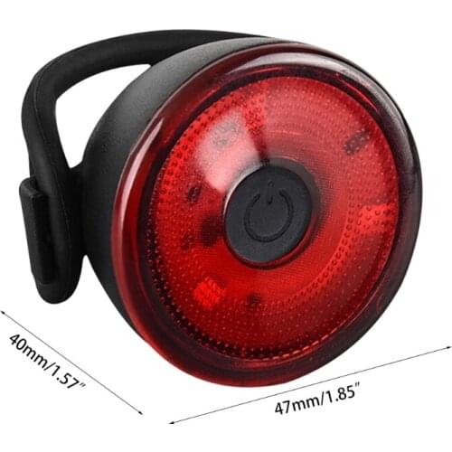 Bike Tail Light Wakey/Flashing Lights Red Back Led Warning Flashlight Easy Mount