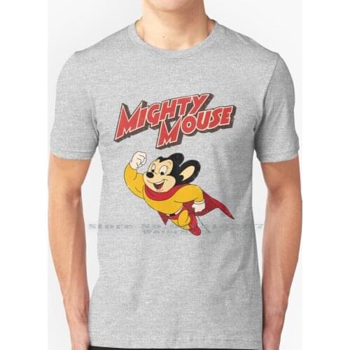 M Mouse Vintage T Shirt 100% Pure Cotton Mouse Mighty Superraton Super Hero Superheros Cartoon Cartoons Vintage Retro Classic
