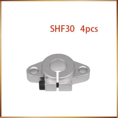High quality 4pcs SHF30 horizontal linear shaft support 30mm Linear Rail Shaft Support XYZ Table CNC SHF Series Rail Shaft