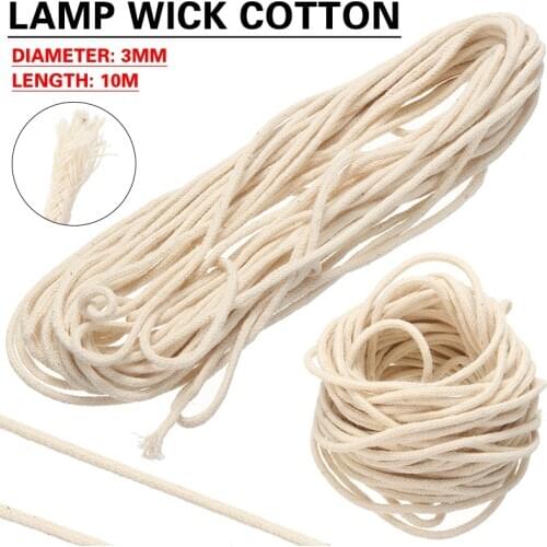 10M Cotton Braid Candle Wick Core Spool DIY Oil Lamps Candles Supplies For Home Lighting Accessories