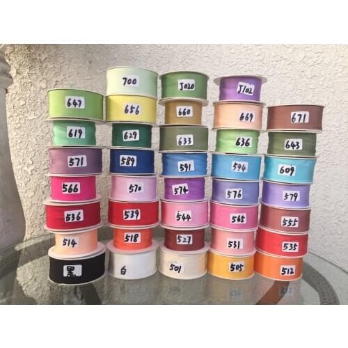 2020 new colors 32mm pure silk soft embroidery ribbon wedding ribbon thin taffeta high quality silk ribbon Handcraft