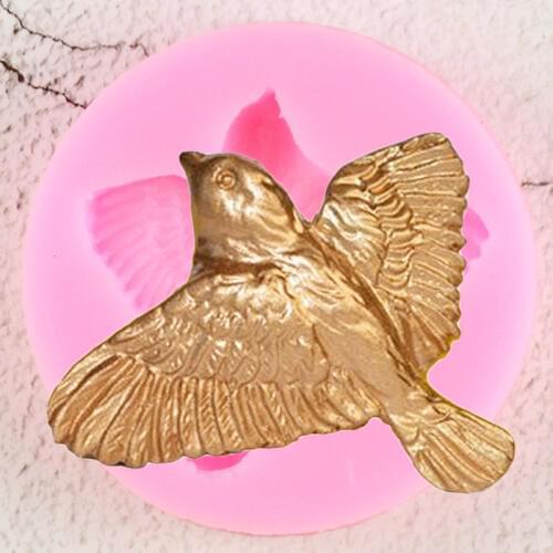 3D Birds Silicone Mold Chocolate Fondant Molds DIY Cake Decorating Tools Candy Polymer Clay Soap Mould Cupcake Baking Moulds