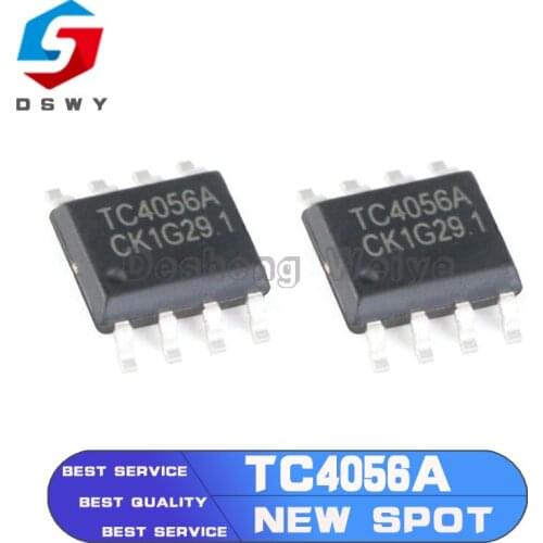 5PCS TP4056 SOP8 4056E TC4056A TP4056E 4056 SOP-8 SOP SMD New and Original IC Chipset