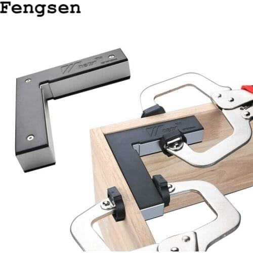 90 Degree Right Angle Clamp L-square Holder Ruler Clamping Squares Woodworking Tools Right Angle Fixing Ruler