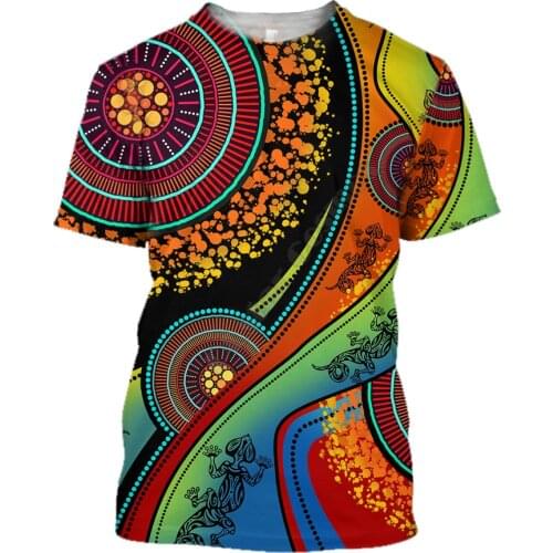 Aboriginal Green Turtles Australia Painting Art 3D Printed t shirts for men and women Summer Casual Tees T-shirt