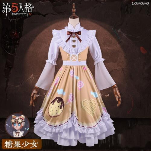 Anime! Identity V Tracy Reznik Sugar Girl Lolita Dress Lovely Uniform Cosplay Costume Halloween Women Dailydress Free Shipping