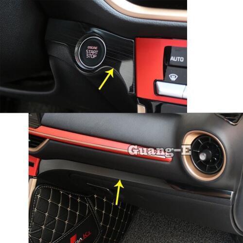 Car Ticker Inner Console Central Control Navigation Instrument Meter Air-Condition Trim Frame For Kia K3 Forte Cerato 2019 2020