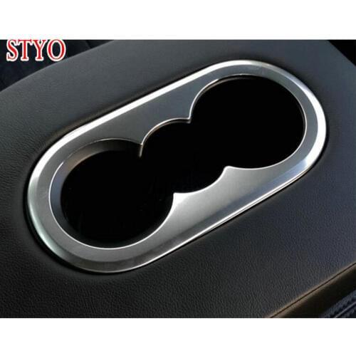 STYO Car stainless steel Interior Rear Seat Water Cup Holder Cover Trim For VW PASSAT B8 2017 2018