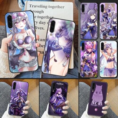 Genshin Impact Keqing Phone case For Samsung Galaxy A 3 5 7 8 10 20 21 30 40 50 51 70 71 E S 2016 2018 4G black art prime pretty