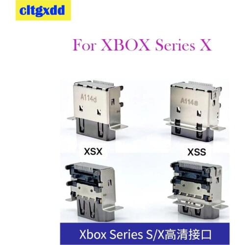Cltgxdd 10pcs For Xbox Series SX HDMI-compatible Port Socket Interface for Microsoft XBOX Series X HDMI-compatible Port Connecto