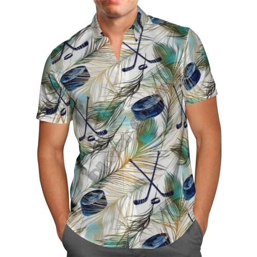 Hawaii Shirt Hawaiian beach Summer Flower ice hockey Printed 3d Mens Shirt Harajuku Tee hip hop shirts 20
