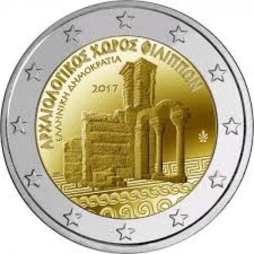 Greece 2017 Philippi Historical Heritage 2 Euro Real Original Coins True Euro Collection Commemorative Coin Unc
