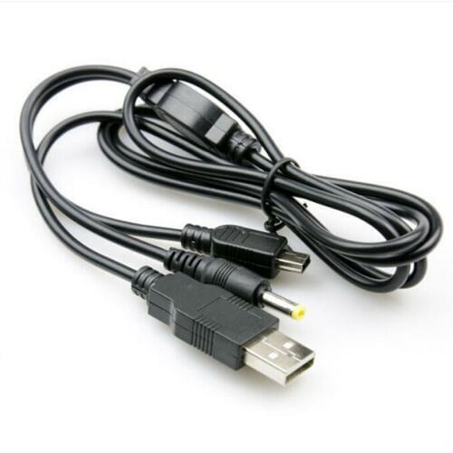 2 in 1 USB Charger Cable Data Transfer Power Charging Cord For Sony PlayStation Portable PSP 1000 2000 3000 to PC Sync Wire Lead